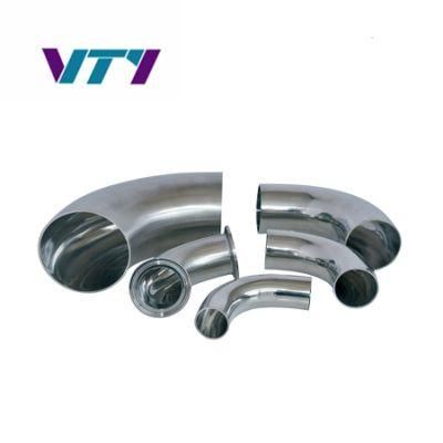 High Quality SS304&SS316L Sanitary Stainless Steel Pipe Fittings Elbow/Bend/ Reducer/Tee/Cross DIN11850/SMS/3A/ISO/BS 1d 1.5D 2D 3D