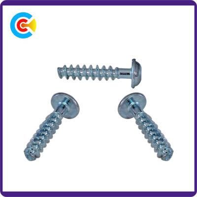 DIN/ANSI/BS/JIS Carbon-Steel/Stainless-Steel Plum Blossom Head Flat-Tail Tapping Screw for Building/Railway