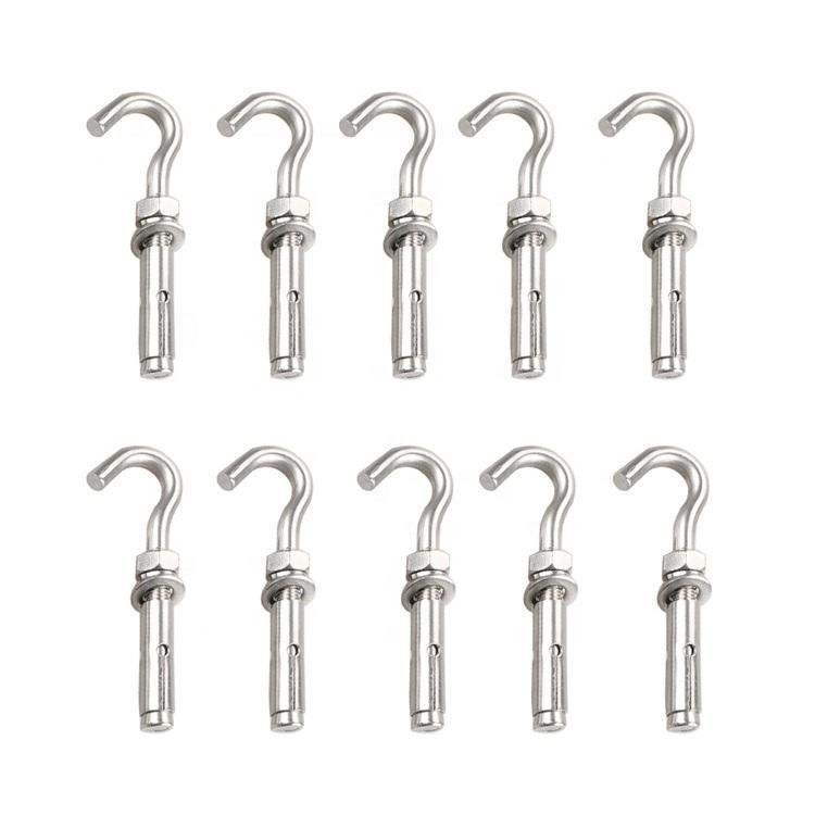 Factory Hot Sale Hook Top Stainless Steel Wall Fasteners Expansion Hook