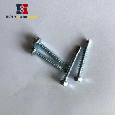 Intended Hex Washer Head Self Drilling Screw Zinc Plated