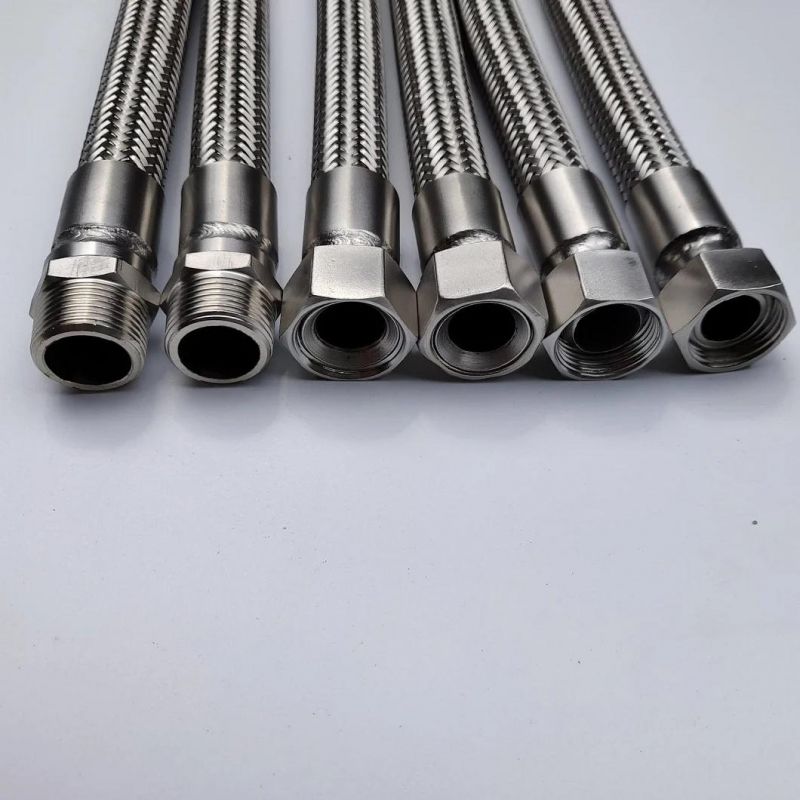 Stainless Steel Flexible Heater Hose Pipe Corrugated Metal Solar Hose for Water Heater