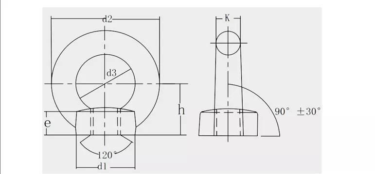 High Quality High Polished Stainless Steel 304/316 DIN582 Lifting Metric Eye Nut