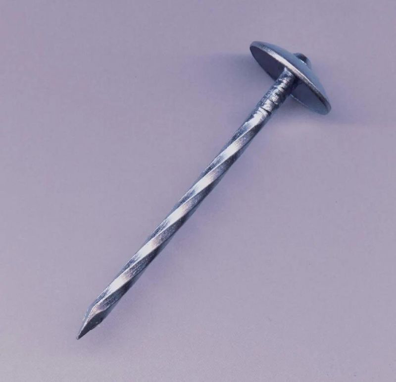Electro Galvanized Roofing Nail Umbrella Head Zinc Roofing Nail