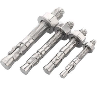 Expansion Screws Through Bolts and Nuts Hexagonal Concrete Wall Hardware Wedge Anchors