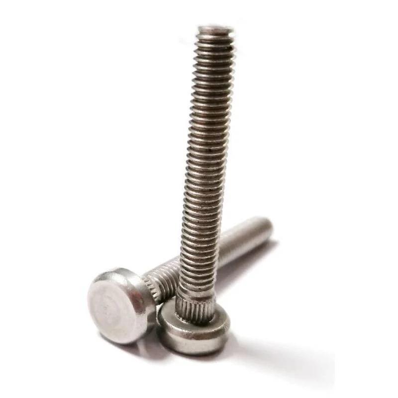 Stainless Steel Cap Head Step Shoulder Machine Screws with Straight Knurled