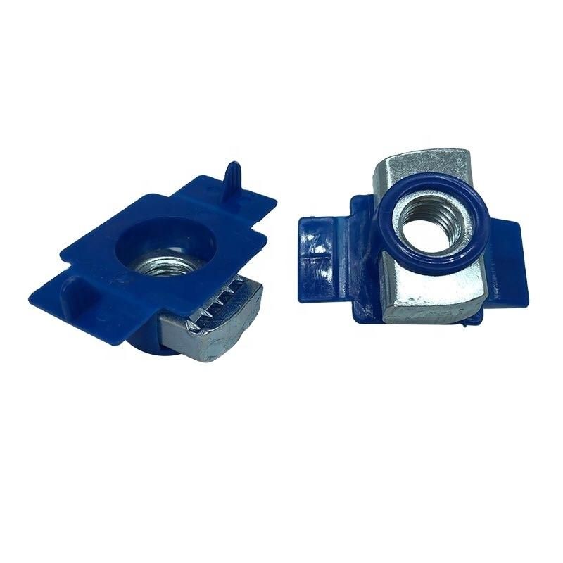 Solar Fastener Hot DIP Galvanized Channel Spring Nut with Plastic Washer Wing
