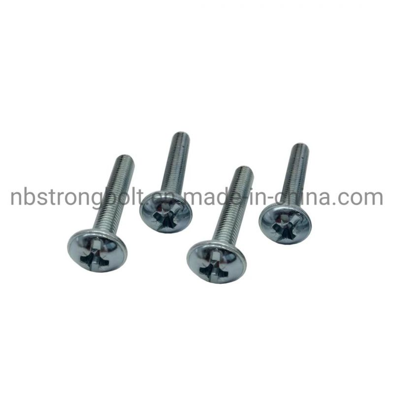 Kombi (SLOT+POZI) Machine Screws with Zinc