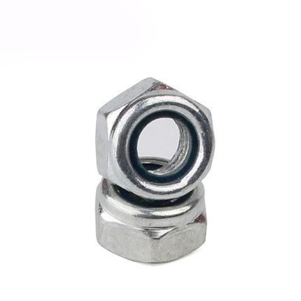 Stainless Steel Hex Nylon Insert Lock Nuts DIN985 Nylon Locking Nut for Screw