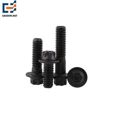 Non - Standard Inside Plum Torx Large Flat Pan Head Bolts Made in China Torx Recess with Spring Washer Bolts with Torx Head