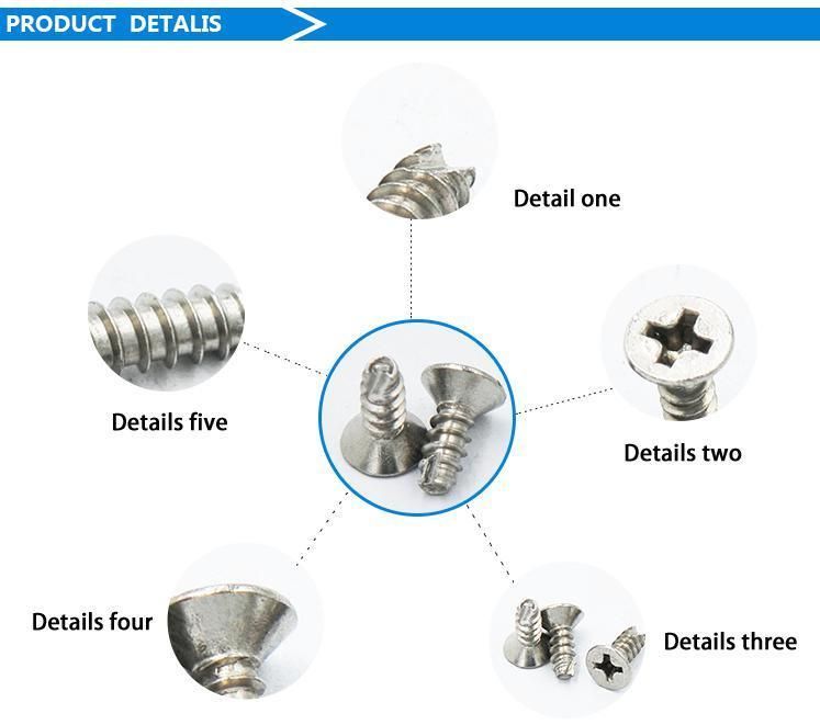 ISO Approved Customized 3.5mm-6.5mm Wood Screw/Roofing Screw/Machine Screw/Tornillo Self Tapping Screw