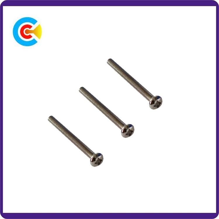 GB/DIN/JIS/ANSI Carbon-Steel/Stainless-Steel 4.8/8.8/10.9 Galvanized Cross Shaft Screws for Building