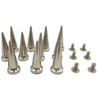 Custom Garment Pet Screw Back Rivet Punk Cone Stud Spiked