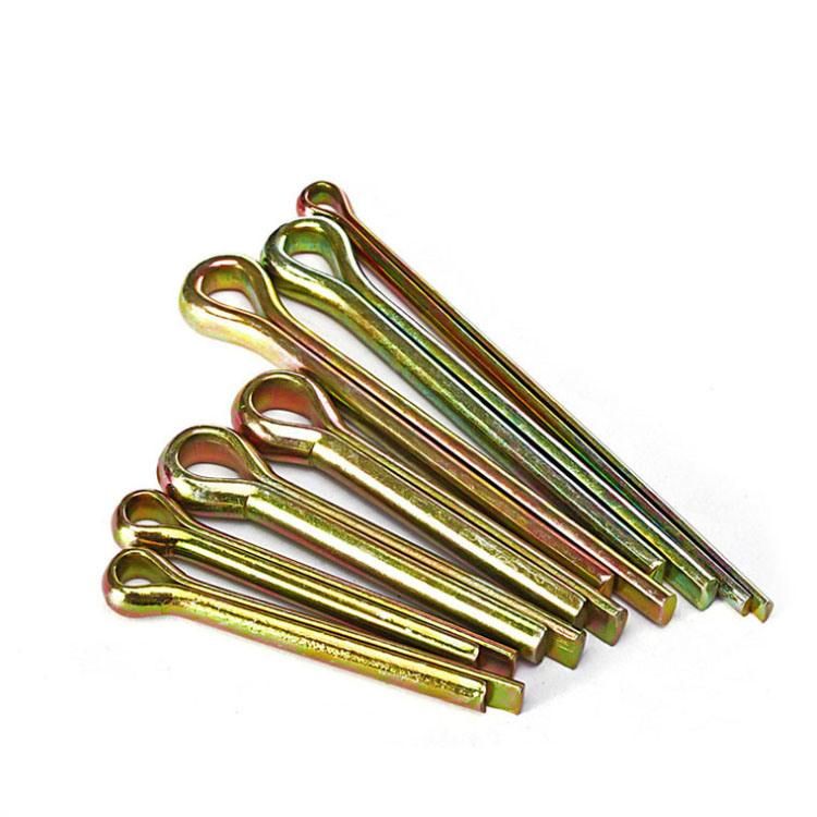 DIN94 ISO1234 Split Cotter Pin Split Lock Pin Split Pin Spring Pin Yellow Zinc Plated Galvanized