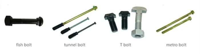 Fasteners Manufacturer Galvanized 8.8 10.9 12.9 Rail Bolt and Nut
