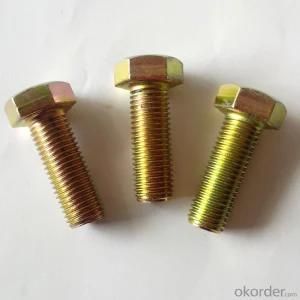 DIN933 M8 Hex Bolt with Zinc Plated