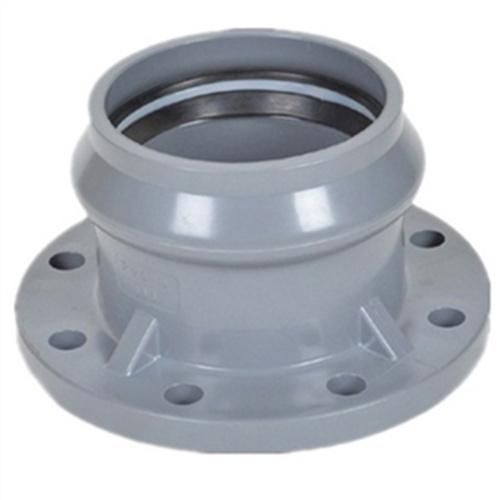 High Quality Plastic Pipe Fitting PVC Pipe Flange Adapter and Fittings Rubber Ring Joint UPVC Pressure Pipe Fitting 1.0MPa DIN Standard for Water Supply