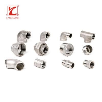 90 Degree Elbow Stainless Steel Elbow Thread Screwed Joint Pipe Fittings