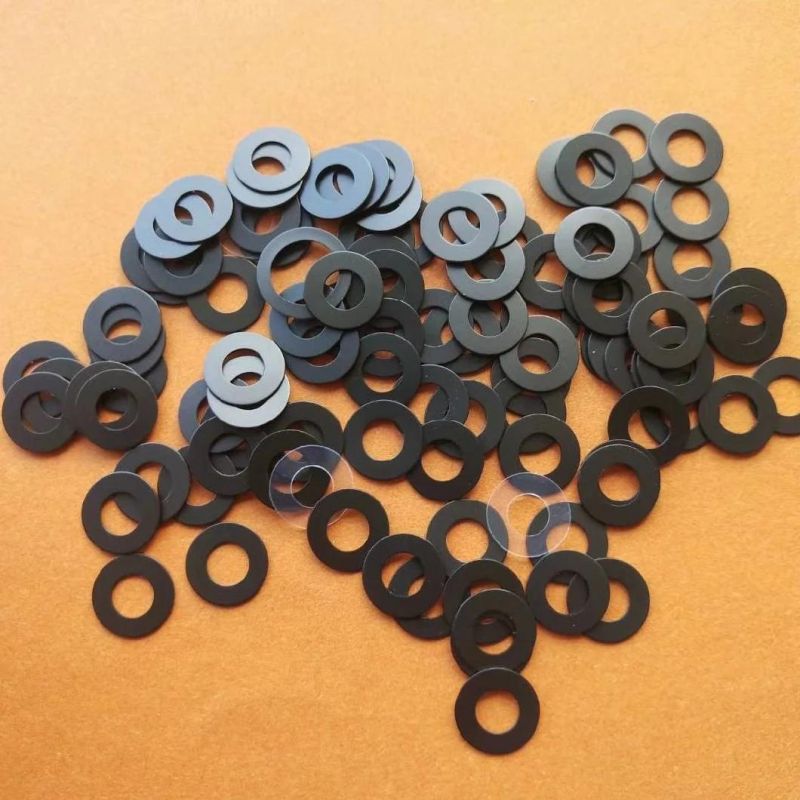Black Nylon Spacers White PTFE Flat Gasket Round Sealing Washer