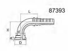 Cheap Hydraulic Fittings Interlock 90° SAE Flange 3000 Psi of Chinese Manufacturer