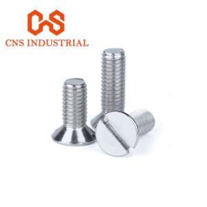 High Strength Stainless Steel A2 A4 Slotted Countersunk Head Screw DIN963