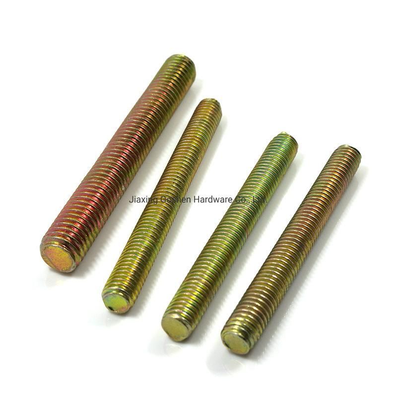DIN975 M6 M10 M18 M20 M40 Zinc Black Plated Carbon Steel Full Threaded Rod