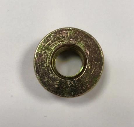 DIN6927 Hex Flange Lock Nut, Hex Flange Nut, Self Locking Nuts, Yellow Zinc Plated, Galvanized