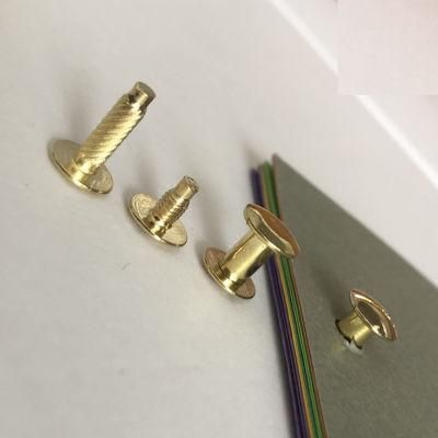 Stationery Chicago Male Female Screw Fasteners Brass Binding Barrels and Screws