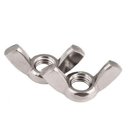 China Fastener Manufacturer M8 M10 Ss-304 Butterfly Nuts Precision Casting DIN-315 Stainless Steel Wing Nut