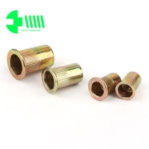 Flat Head Knurling Body Rivet Nut Fastener with Yzp