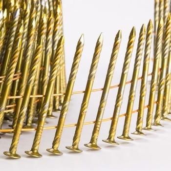 2 1/4′′x. 099′′ Wire Pallet Coil Nails Clavos Helicoidales Screw Shank