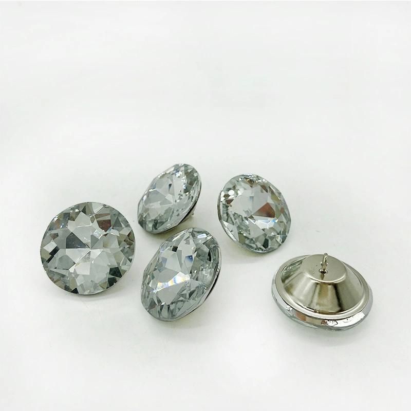 Wholesale Price Durable Sofa Upholstery Decorative Clear Color Crystal Sofa Button