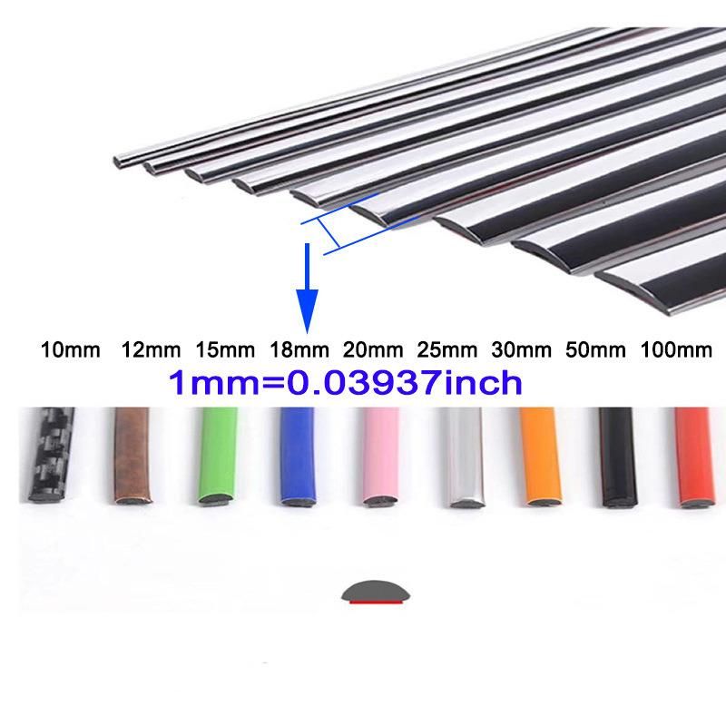 18 25 50 75mm Gold Silver PVC Furniture Decorative Strip Sofa Base Edge