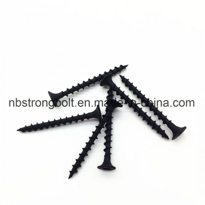Phil Bugle HD Fine Thread Drywall Screw Black Phos #6X1.5/8"