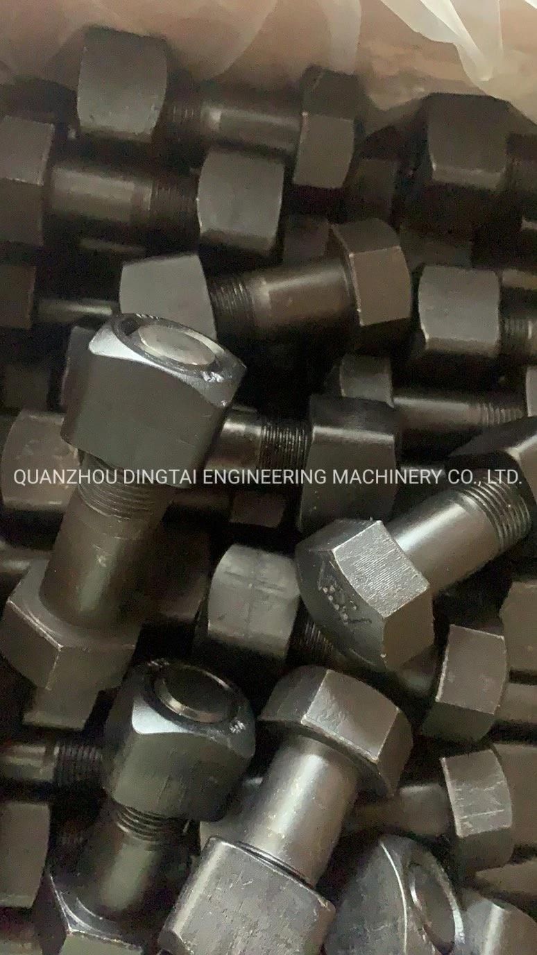 China M40 M28 M16 Hex Flange Black 8.8 Gradestandard Size High Tensile High Strength Plow Track Shoe Bolts and Nuts