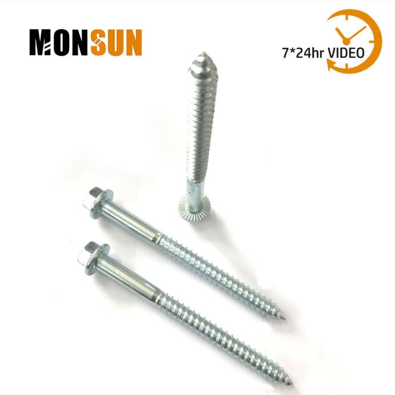 DIN 571 Hex with Flange Lag Screw Coach Bolts Self-Tapping Wood Screw