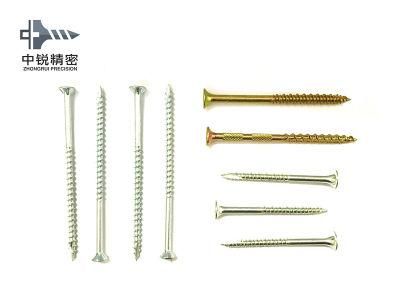 Pozidriv Head Chipboard Screw Double Csk Flat Full Thread C1022 Harden Zinc Plated 4X40mm Chipboard Screw