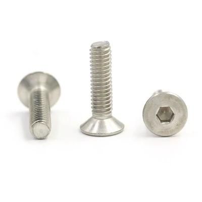 SS304 SS316 Csk Allen Hex Socket Flat Head Bolt