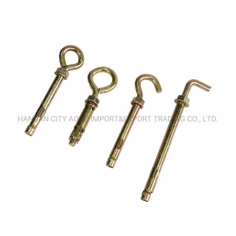 Taquete Expansor Con Argolla Sleeve Anchor with Eye Hook Bolt