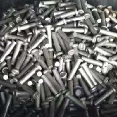 Plain - Cheese - Shaped Head Studs for Welding - Grade 4.6 - 16 - Ml15 - Carbon Steel - Aws D1.1m