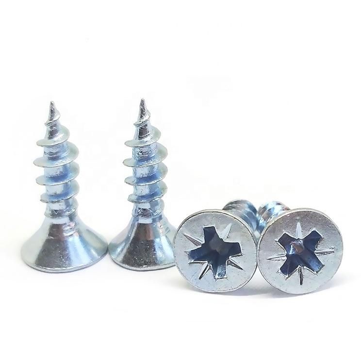Congo Angola Tanzania Colombia Market/Screw Manufacturer, DIN7505 High Quality Low Price All Size Zinc Plated Chipboard Screws