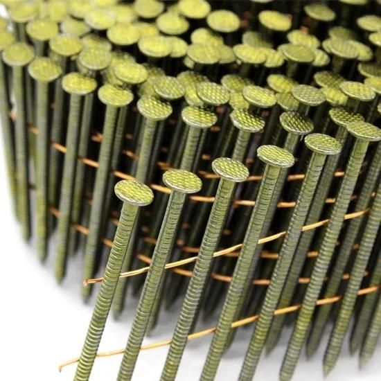 15 Degree Ring Shank Coil Nails for Fencing