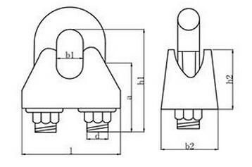 U. S. Type Stainless Steel Drop Forged Wire Rope Clip