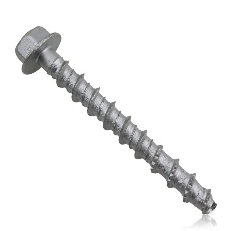 Carbon Steel Concrete Bolt Hex Flange Head Screw