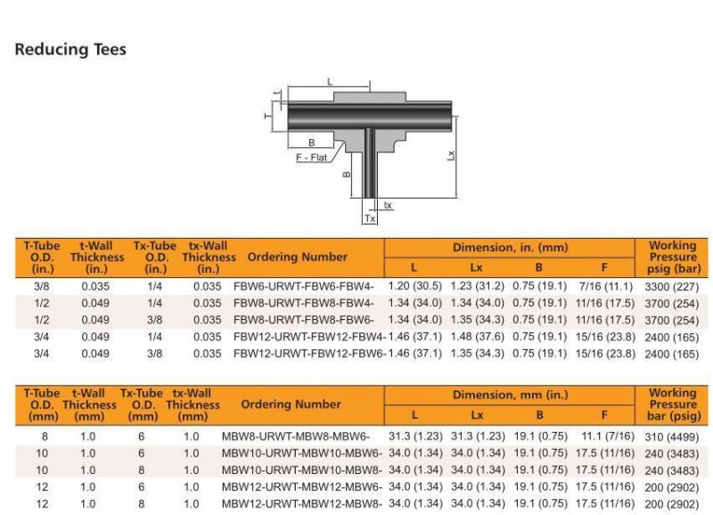 Swagelok Type Stainless Steel Long Arm Butt Weld Fittings Union Elbows