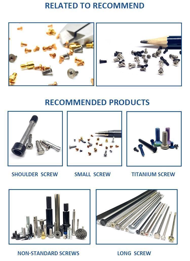 Precision Small Countersunk Torx Ss 304 Stainless Steel Flat Screw