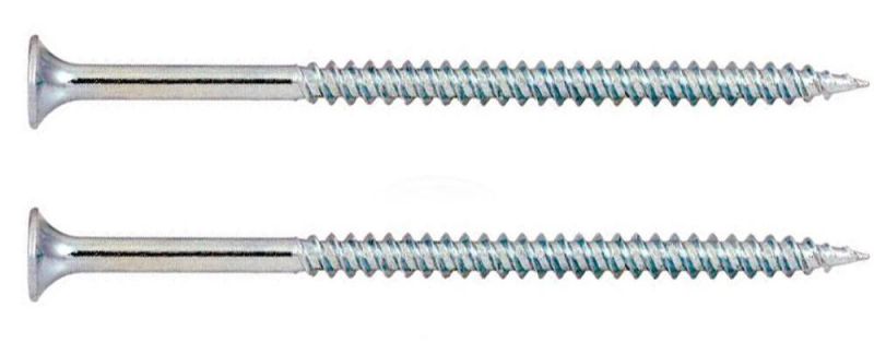 Blue/Clear Galvanized Wood Thread Bugle Head Self-Tapping Screws/Tornillos