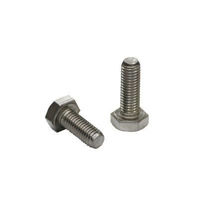 Stock DIN933 Stainless Steel SS304 Hex Head Bolt