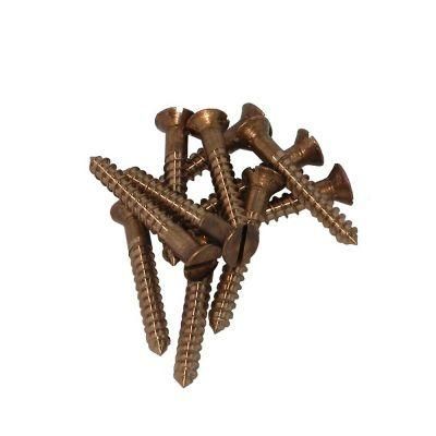 High Quality Silicon Bronze Flat Head Wood Screws