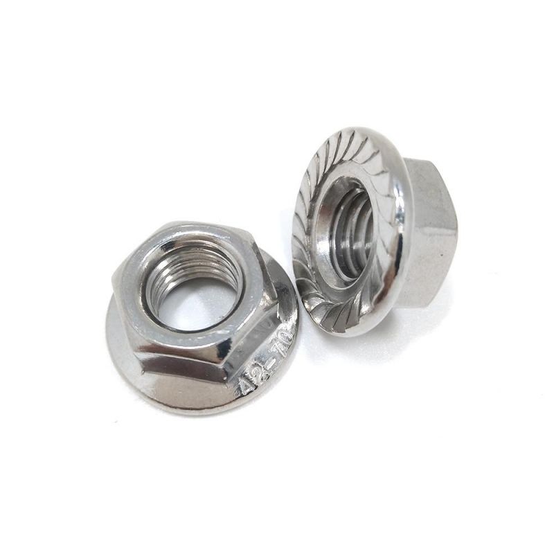 Metric All-Metal Prevailing-Torque Hex Nut, Hex Flange Lock Nut Fastener