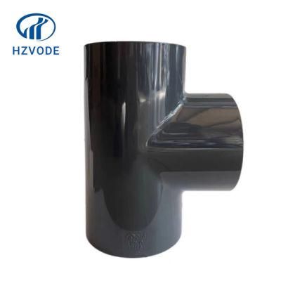 UPVC Tee for Industrial Water Treatment in High Pressure 1.6MPa by Hzvode